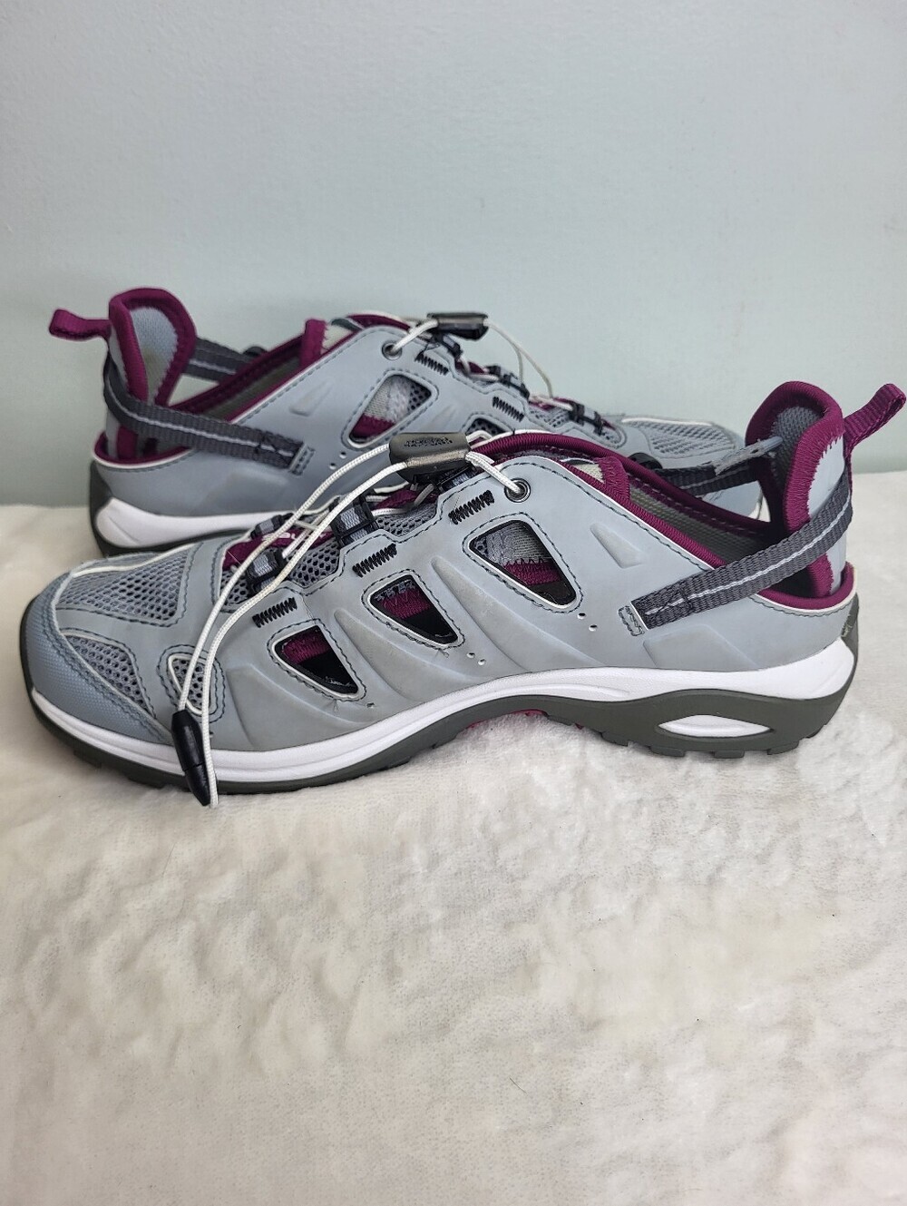Salomon Ellipse Cabrio Women’s Grey and Magenta Water Sandal Sneakers. Size 7 - Picture 5 of 11